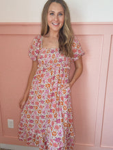 Load image into Gallery viewer, Karlie Knotted Back Floral Dress
