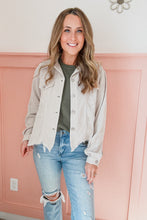 Load image into Gallery viewer, Corduroy Frayed Hem Jacket
