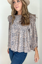 Load image into Gallery viewer, Jamie Floral Ruffle Blouse
