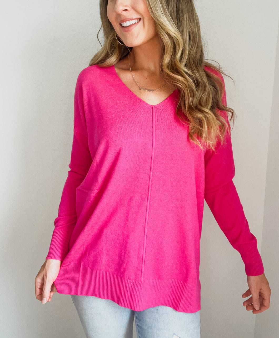 Clara Hot Pink Sweater