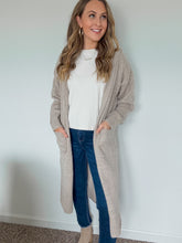 Load image into Gallery viewer, Caroline Long Open Front Cardigan with Hoodie
