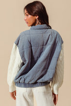 Load image into Gallery viewer, Piper Quilted Denim Jacket
