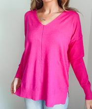 Load image into Gallery viewer, Clara Hot Pink Sweater
