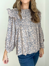 Load image into Gallery viewer, Jamie Floral Ruffle Blouse
