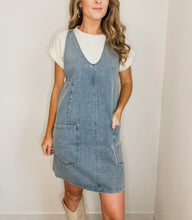 Load image into Gallery viewer, Rylee Denim Overall Dress
