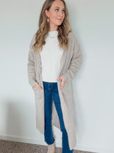 Load image into Gallery viewer, Caroline Long Open Front Cardigan with Hoodie
