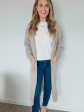 Load image into Gallery viewer, Caroline Long Open Front Cardigan with Hoodie
