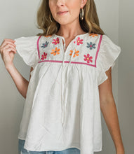 Load image into Gallery viewer, Kate Floral Embroidered Top
