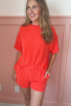 Load image into Gallery viewer, Beach Bound Ribbed 2 Piece Set- Orange
