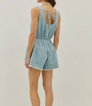 Load image into Gallery viewer, Dani Washed Denim Romper
