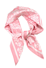 Load image into Gallery viewer, Paisley Pink Bandana Scarf
