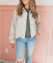 Load image into Gallery viewer, Corduroy Frayed Hem Jacket
