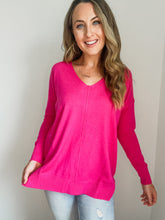 Load image into Gallery viewer, Clara Hot Pink Sweater
