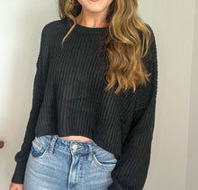 Load image into Gallery viewer, Kate Cropped Long Sleeve Knit Sweater
