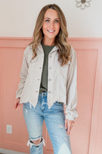 Load image into Gallery viewer, Corduroy Frayed Hem Jacket

