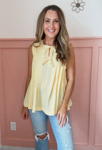 Load image into Gallery viewer, Sunny Bow Tie Tank Top
