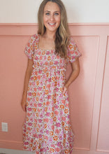 Load image into Gallery viewer, Karlie Knotted Back Floral Dress
