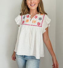 Load image into Gallery viewer, Kate Floral Embroidered Top
