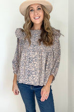 Load image into Gallery viewer, Jamie Floral Ruffle Blouse
