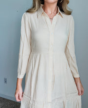 Load image into Gallery viewer, Addison Tie Waist Shirt Dress
