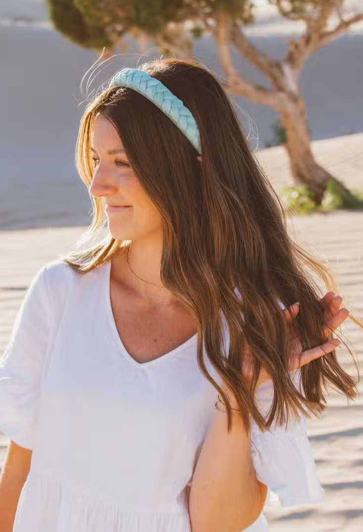 Jade Braided Chiffon Headband