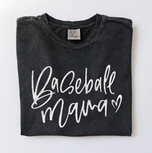 Load image into Gallery viewer, Baseball Mom Mineral Washed Tee
