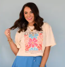 Load image into Gallery viewer, Seek First His Kingdom Floral Graphic Tee
