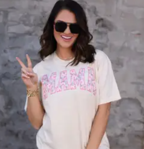 Floral MAMA Graphic Tee