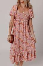 Load image into Gallery viewer, Karlie Knotted Back Floral Dress
