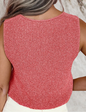 Load image into Gallery viewer, Catherine Pink Front Tie Vest
