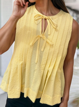 Load image into Gallery viewer, Sunny Bow Tie Tank Top
