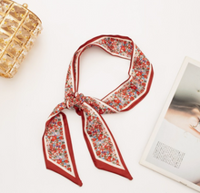 Load image into Gallery viewer, Silky Skinny Twilly Scarf Necklace Wrap
