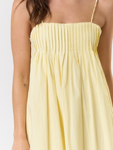Load image into Gallery viewer, Butter Yellow Pleated Maxi Dress
