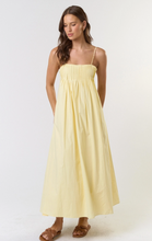 Load image into Gallery viewer, Butter Yellow Pleated Maxi Dress
