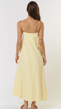 Load image into Gallery viewer, Butter Yellow Pleated Maxi Dress
