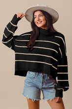 Load image into Gallery viewer, Kinsley Striped Turtleneck Sweater
