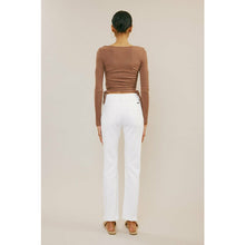 Load image into Gallery viewer, White High Rise Straight Jeans
