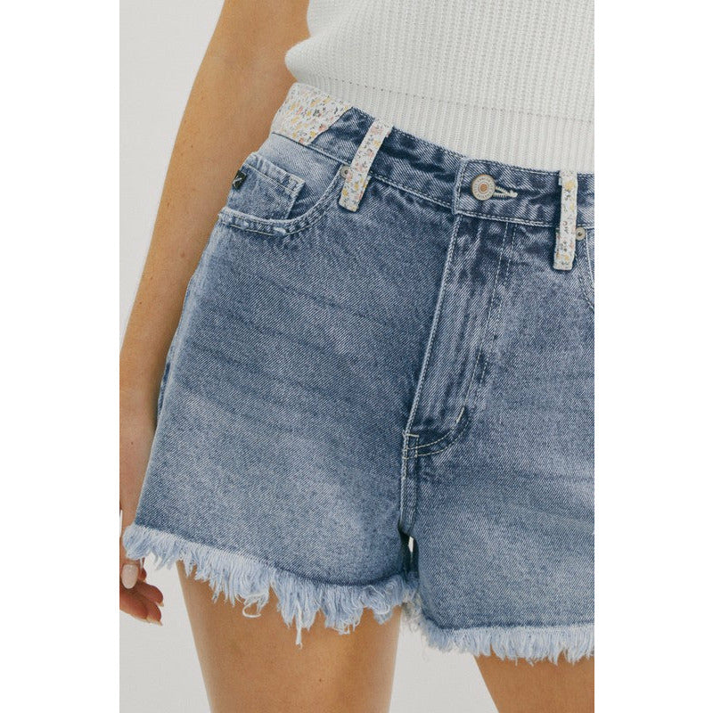 Frayed Denim Shorts