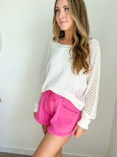 Load image into Gallery viewer, Anna Tie Waist Shorts- Pink
