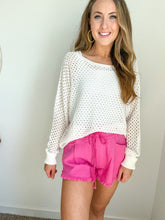 Load image into Gallery viewer, Anna Tie Waist Shorts- Pink
